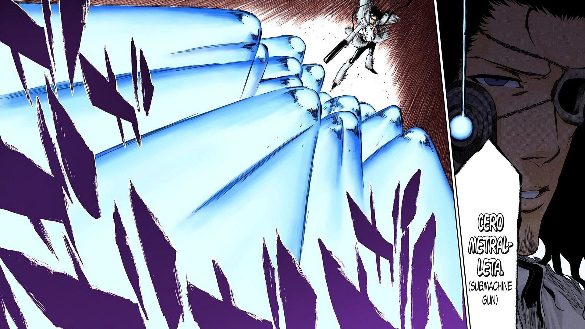 Starrk's Cero Metralleta in the Bleach manga (Image via Shueisha)